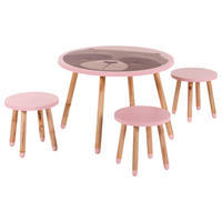 KINDERSITZGRUPPE Anouk Rosa  - Rosa, KONVENTIONELL, Holz/Holzwerkstoff