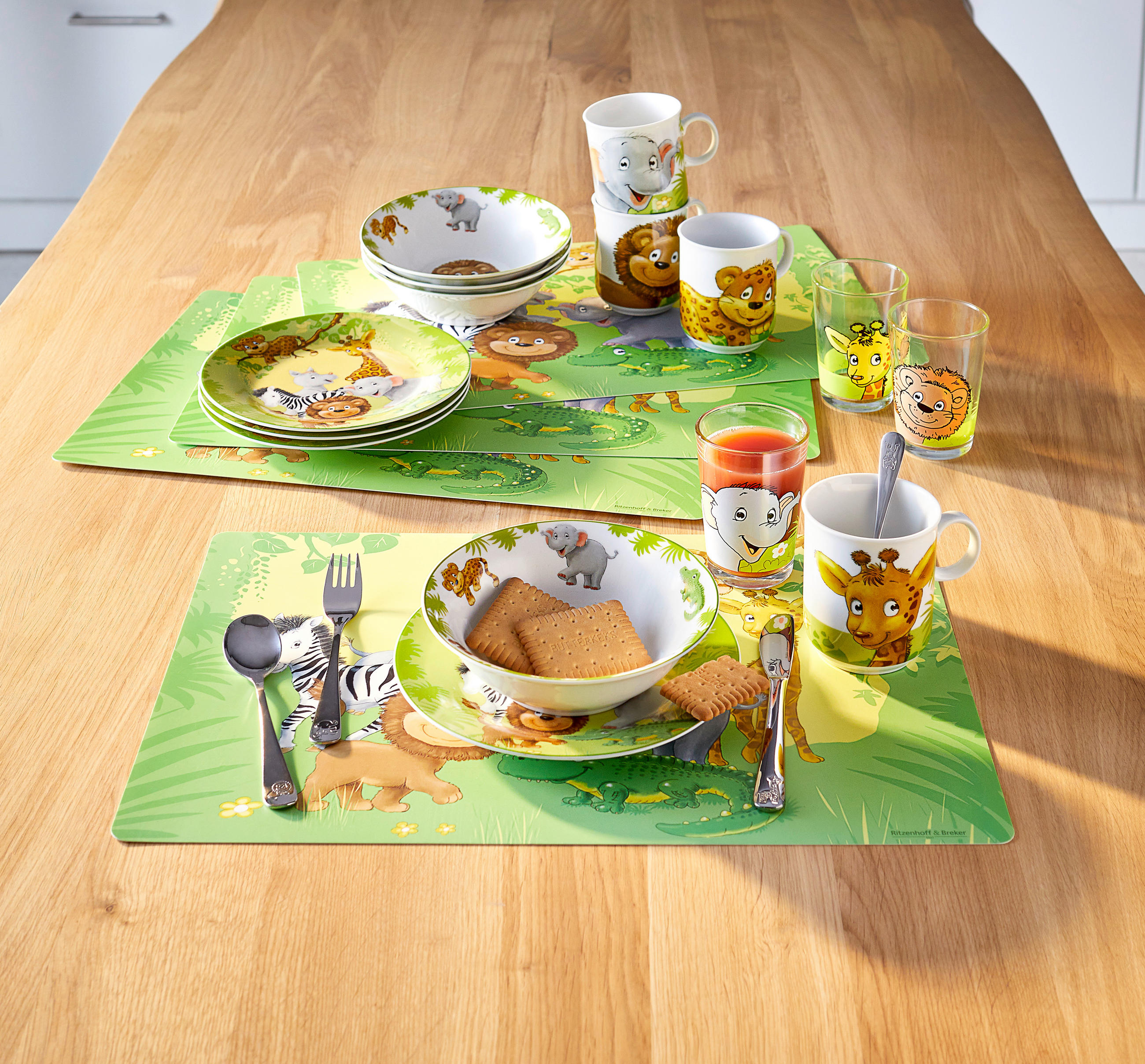 TISCHSET Afrikatiere Kunststoff Multicolor 45/30 cm  - Multicolor, KONVENTIONELL, Kunststoff (45/30cm) - Ritzenhoff Breker