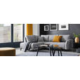 ECKSOFA in Webstoff Grau  - Schwarz/Grau, Design, Textil/Metall (191/250cm) - Carryhome