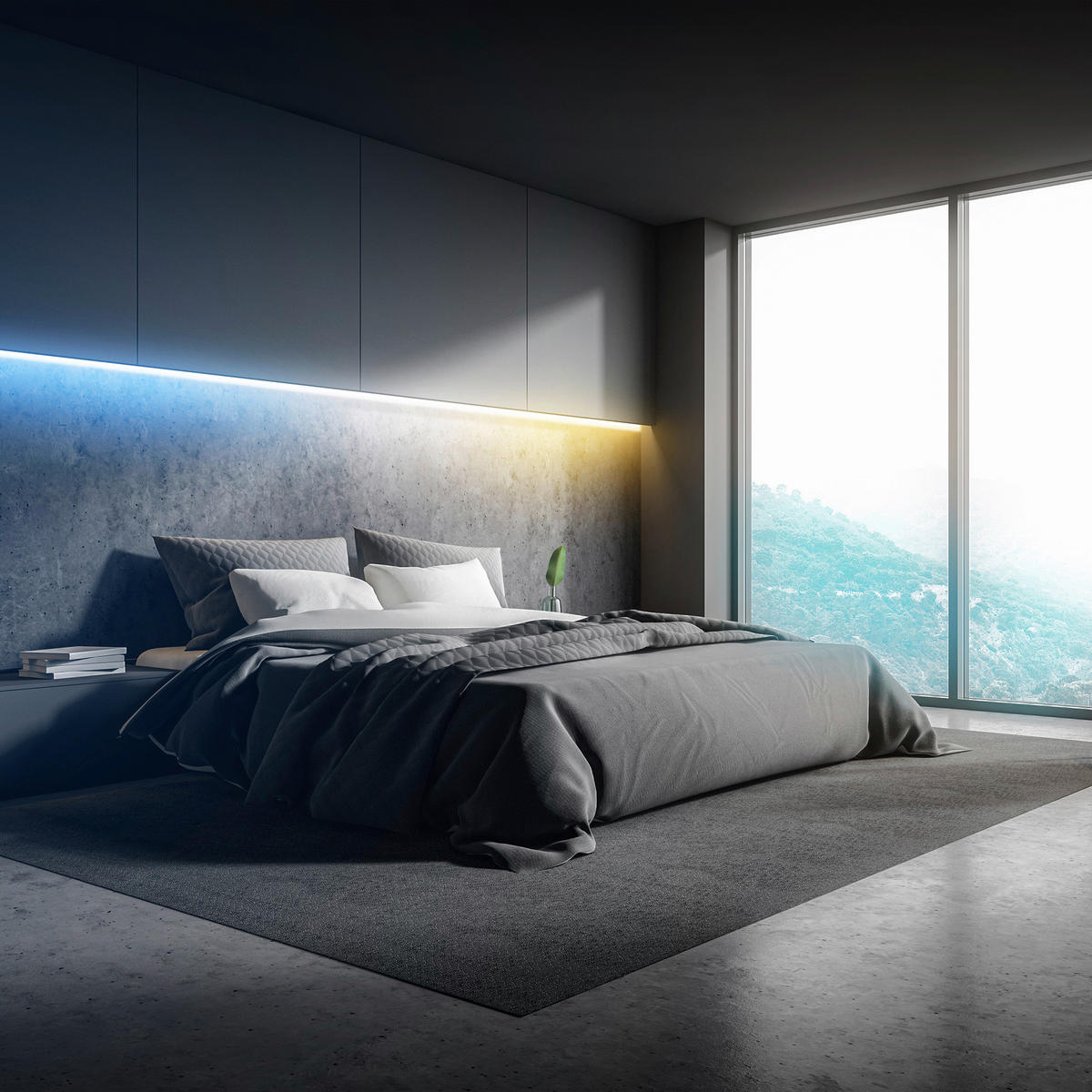 LED SZALAG 500 cm  - fehér, Basics, műanyag (500cm)