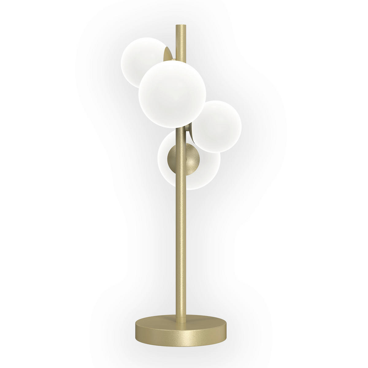 TISCHLEUCHTE PALOMA 24/24/48 cm  - Goldfarben/Honig, Design, Glas/Kunststoff (24/24/48cm)