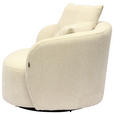 SESSEL in Webstoff Naturfarben  - Schwarz/Naturfarben, Design, Textil/Metall (101/82/97cm) - Carryhome