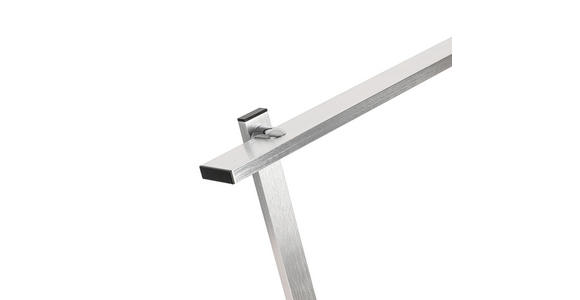 LED-SCHREIBTISCHLEUCHTE 19/65/45,2 cm - Silberfarben/Schwarz, Basics, Kunststoff/Metall (19/65/45,2cm) - Novel