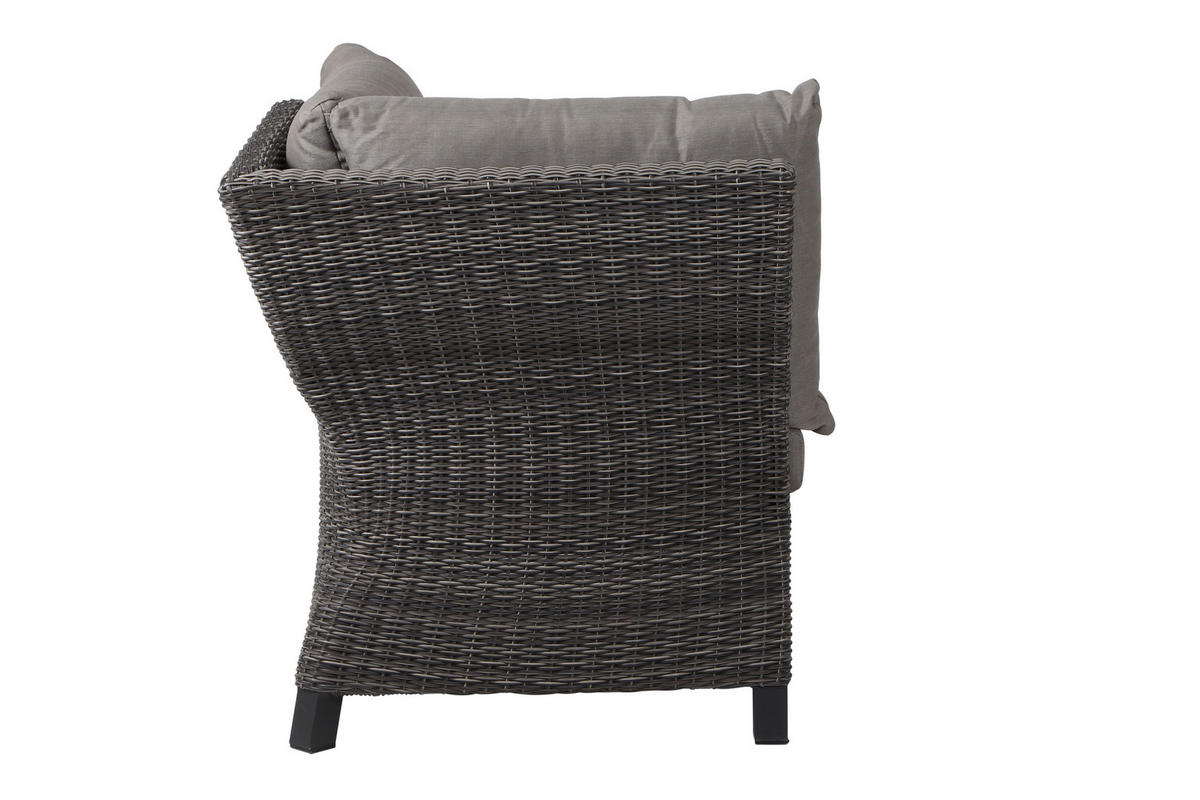 LOUNGEGARNITUR 5-teilig   302/88/219 cm Aluminium  - Grau, Basics, Keramik/Kunststoff (302/88/219cm) - Siena Garden