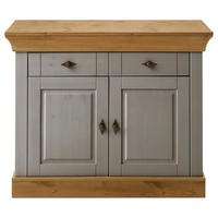 KOMMODE  in 108/85/45 cm  - Laugenfarbig/Grau, ROMANTIK / LANDHAUS, Holz/Metall (108/85/45cm) - Boxxx