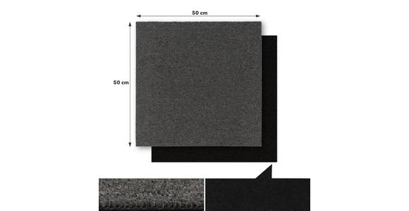 TEPPICHFLIESE - Dunkelgrau, Basics, Textil (50/50cm) - Esposa