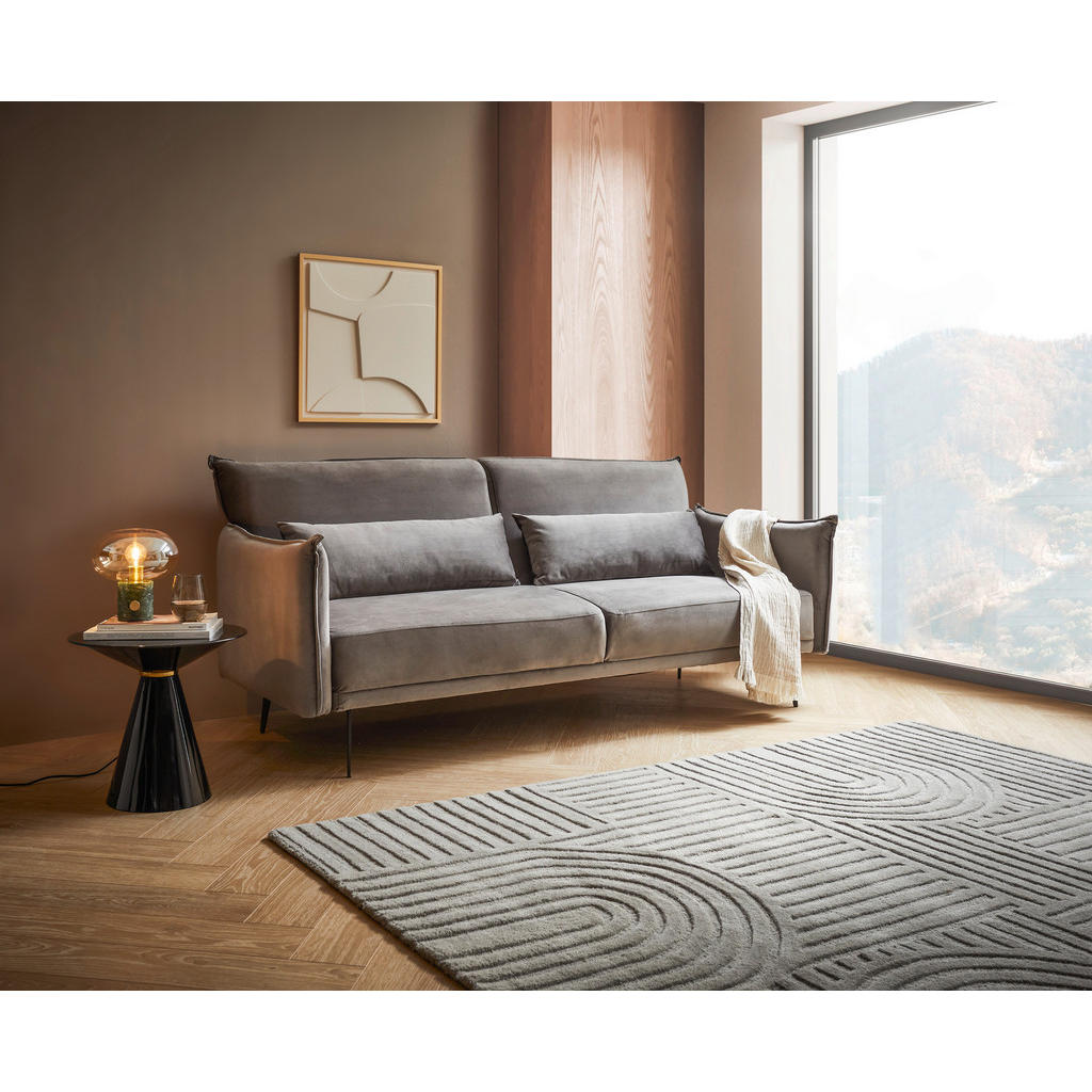 Thumbnail - Stylife Schlafsofa, Dunkelgrau, Metall, Textil, 3-Sitzer, Füllung: Polyester, 207x88x86 cm, Bsci, Relaxfunktion, Liegefu...