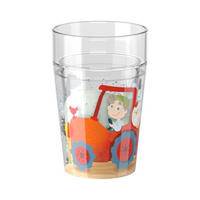 KINDERBECHER Glitzerbecher Bauernhof  - Multicolor, Basics, Kunststoff (7,5cm) - Haba