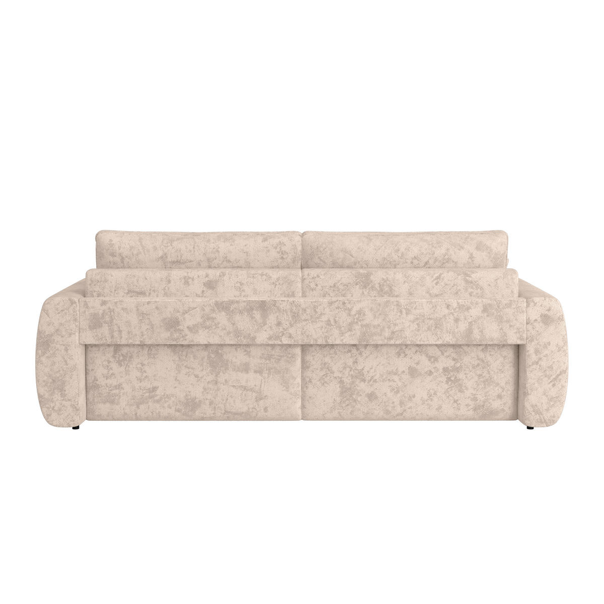 SCHLAFSOFA  mit Stoffauswahl Webstoff Creme  - Creme/Schwarz, MODERN, Holz/Textil (245/74-90/104cm) - MID.YOU