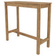 BARTISCH Wildeiche massiv rechteckig Wildeiche  - Wildeiche, KONVENTIONELL, Holz (108/45/107cm) - Cantus
