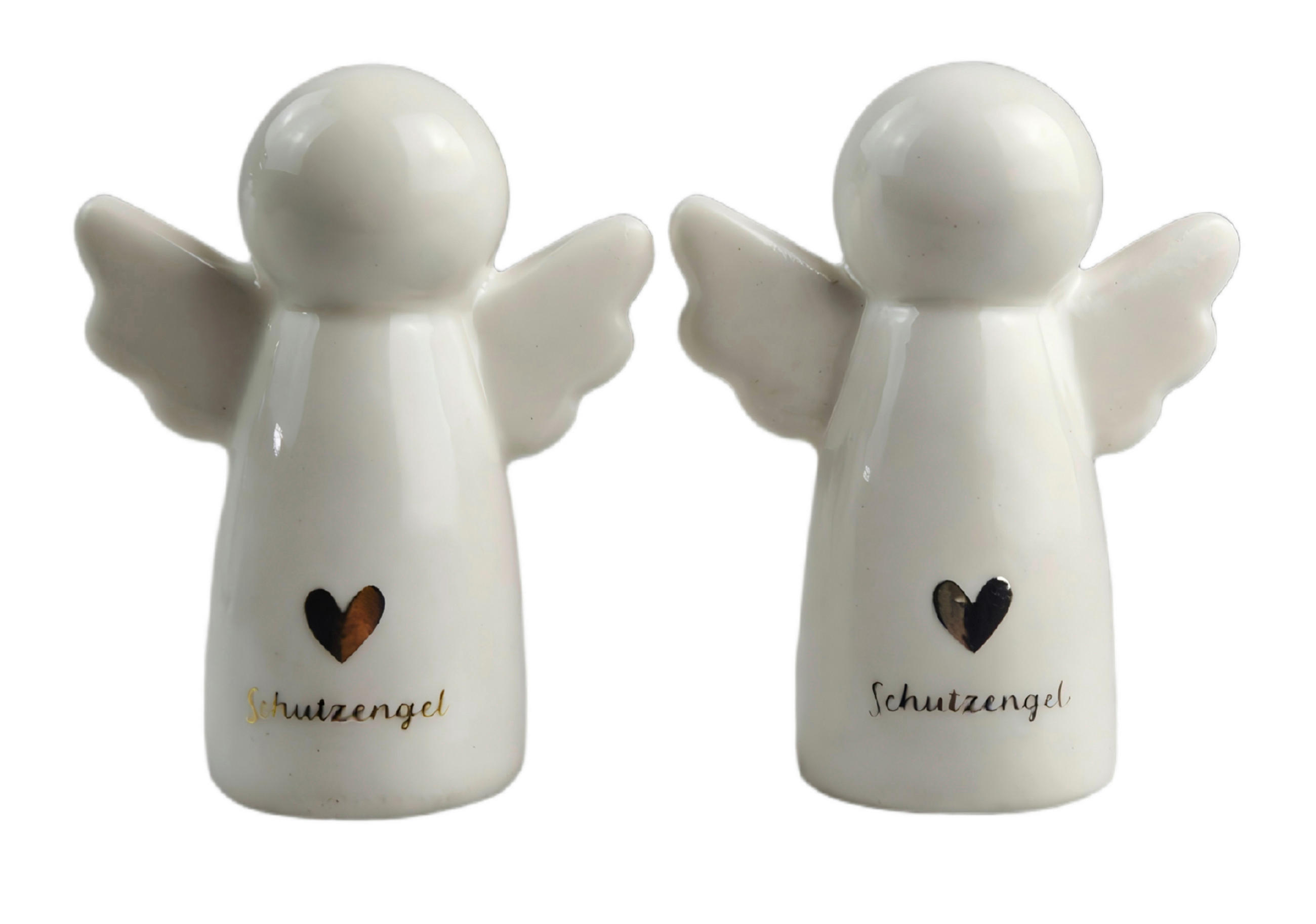 DEKOENGEL - Silberfarben/Goldfarben, LIFESTYLE, Keramik (4,7/6,2/2,8cm) - X-Mas
