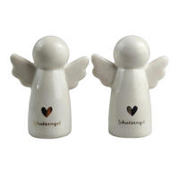 DEKOENGEL - Silberfarben/Goldfarben, LIFESTYLE, Keramik (4,7/6,2/2,8cm) - X-Mas