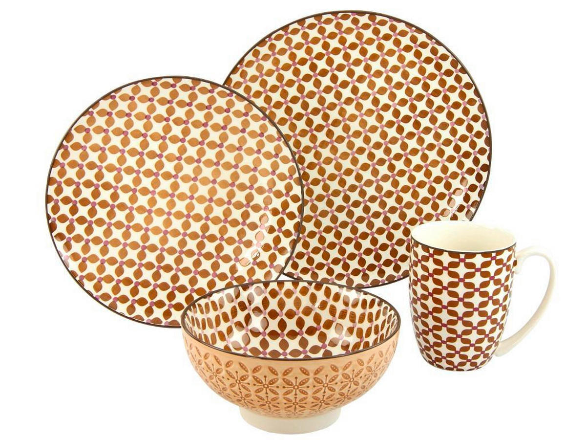 KOMBISERVICE Multicolor 16-teilig  - Multicolor, Basics, Keramik - Creatable