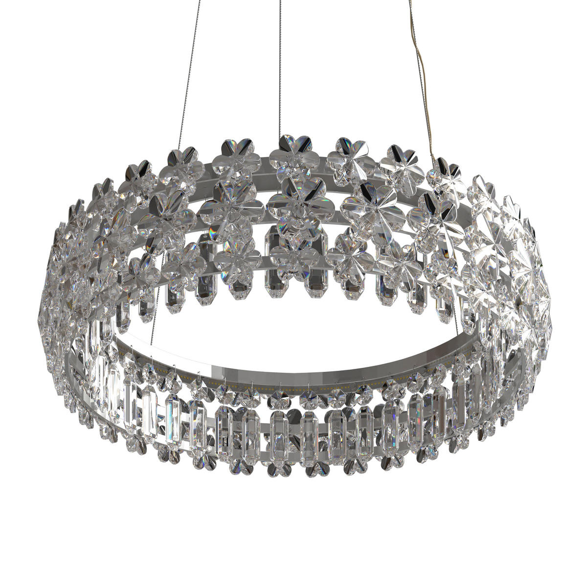 LED-HÄNGELEUCHTE 60/150 cm  - Klar, Design, Glas/Metall (60/150cm) - Glandor