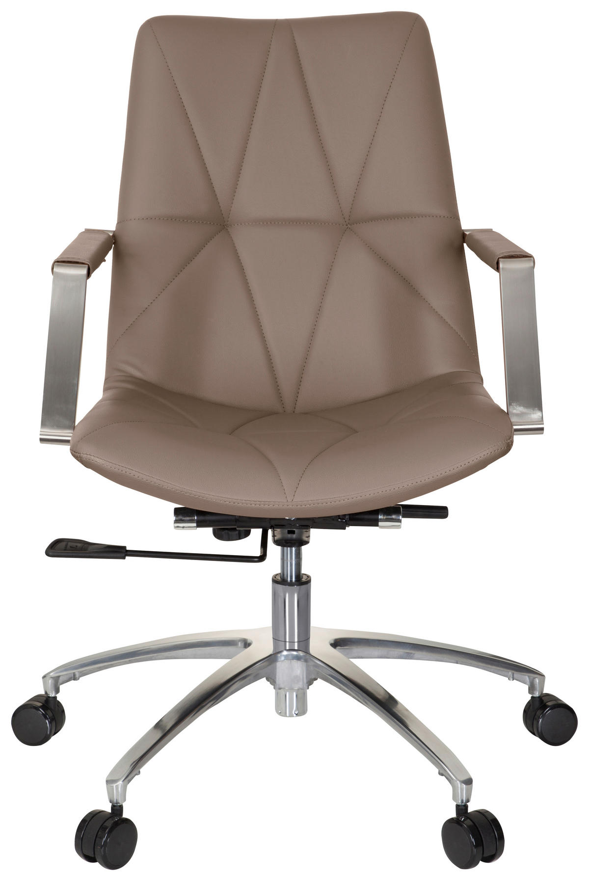 DREHSTUHL Lederlook Cappuccino  - Cappuccino, MODERN, Kunststoff/Textil (56/101/73cm) - MID.YOU