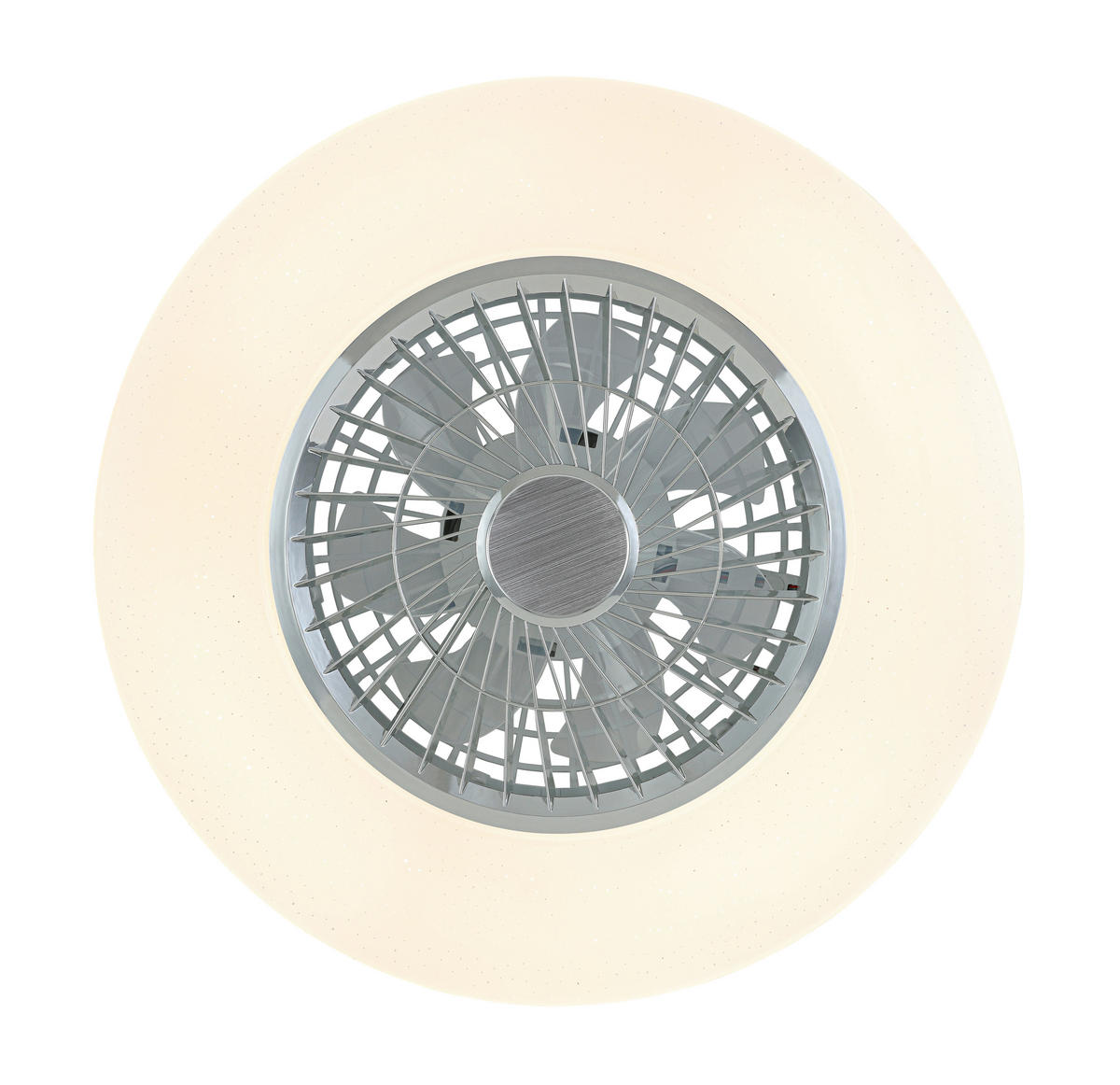 DECKENVENTILATOR - Chromfarben/Weiß, Trend, Kunststoff/Metall (58/14,5cm) - Mican