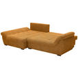 ECKSOFA Senfgelb Flachgewebe  - Senfgelb/Schwarz, Design, Kunststoff/Textil (175/278cm) - Xora