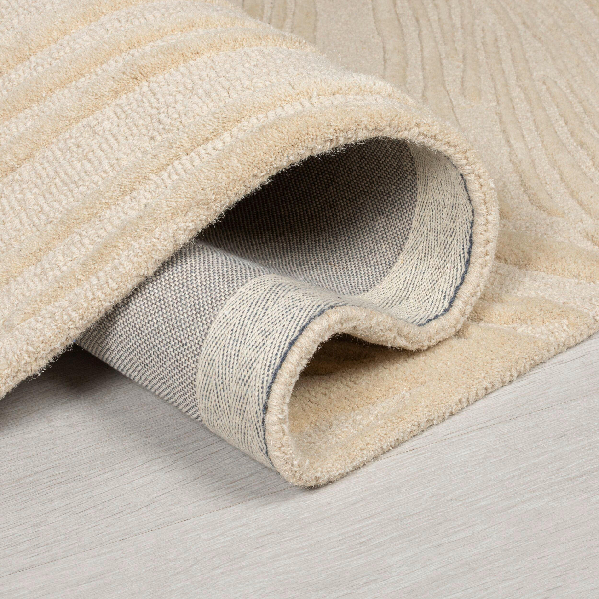 WOLLTEPPICH 160/160 cm Solace Beige  - Beige, Basics, Textil (160/160cm) - Xora
