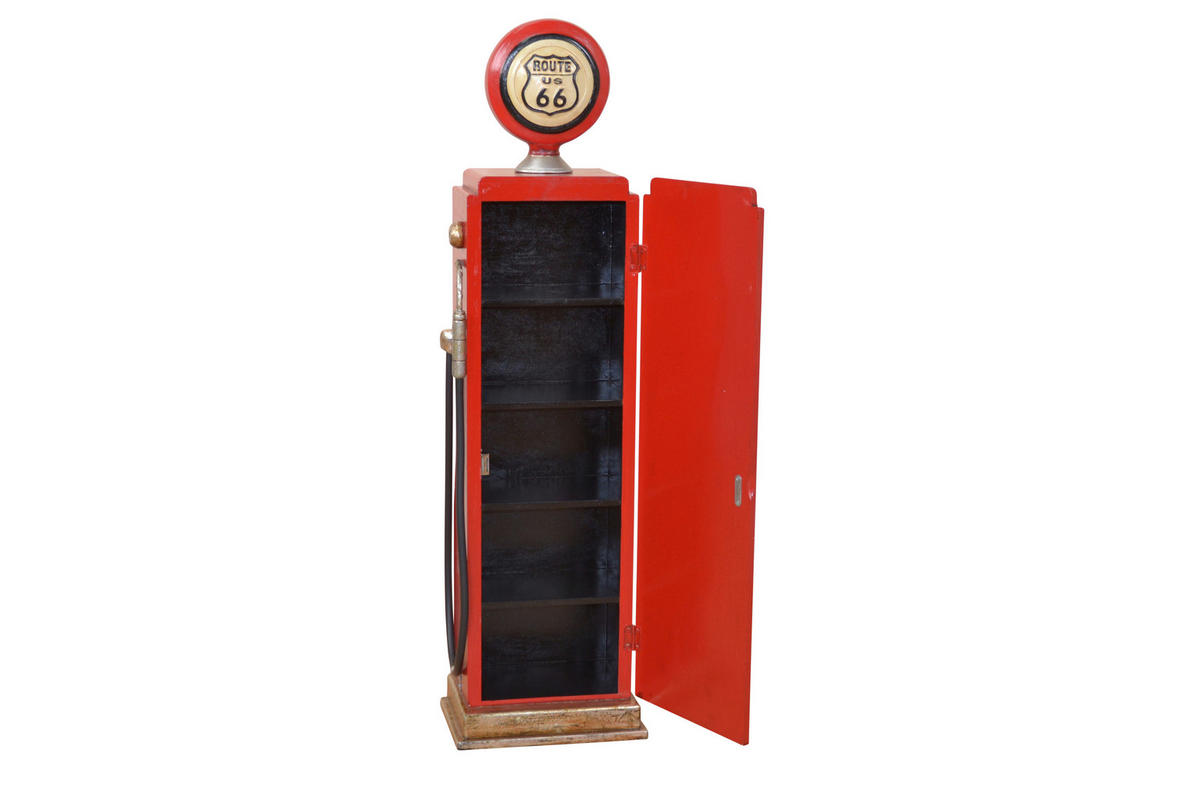 KOMMODE  in  - Rot/Goldfarben, Design, Holzwerkstoff (19/24/105cm) - MID.YOU
