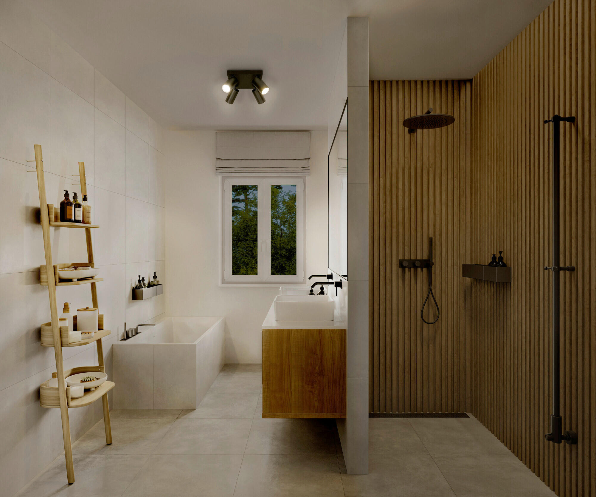 LED-STRAHLER 20/20/14 cm   - Schwarz, Basics, Metall (20/20/14cm) - Osram