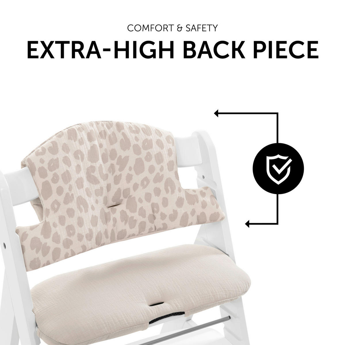 HOCHSTUHLEINLAGE HIGHCHAIRPAD SELECT  - Beige, Basics, Textil (44/24cm) - Hauck