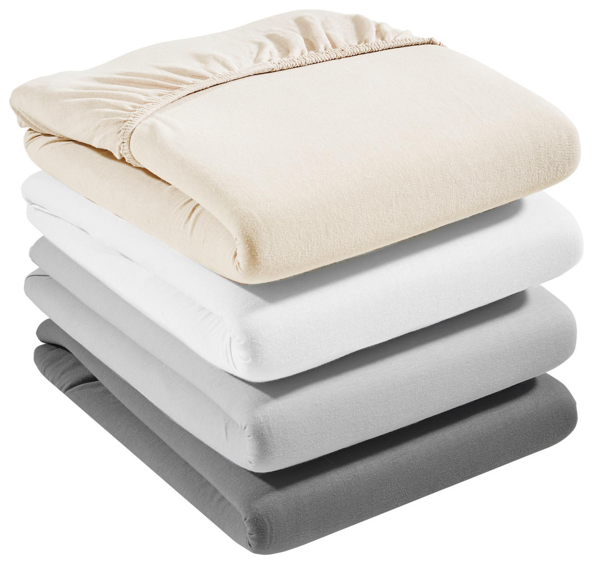 SPANNLEINTUCH 100/200 cm Jersey  - Hellbraun, Basics, Textil (100/200cm) - Esposa