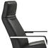 RELAXSESSEL Echtleder - Chromfarben/Schwarz, KONVENTIONELL, Leder/Metall (63/117/96-178cm) - Erpo
