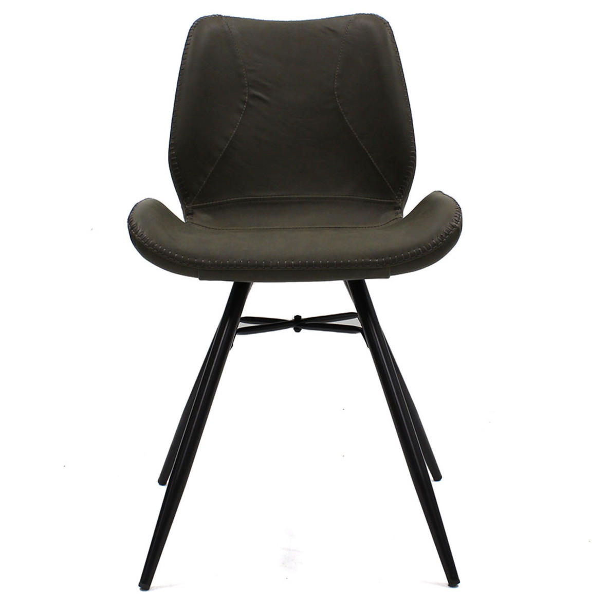 SADA STOLIČIEK 4 kus - čierna/tmavozelená, Lifestyle, kov/textil (47/82/55cm) - MID.YOU