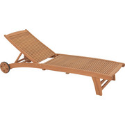 GARTENLIEGE - Naturfarben, Design, Holz (74/87(56)/195,5cm) - Ambia Garden