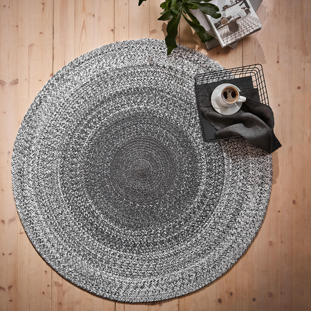 PLOCHO TKANÝ KOBEREC, 120 cm, sivá - sivá, Trend, textil (120cm) - Novel