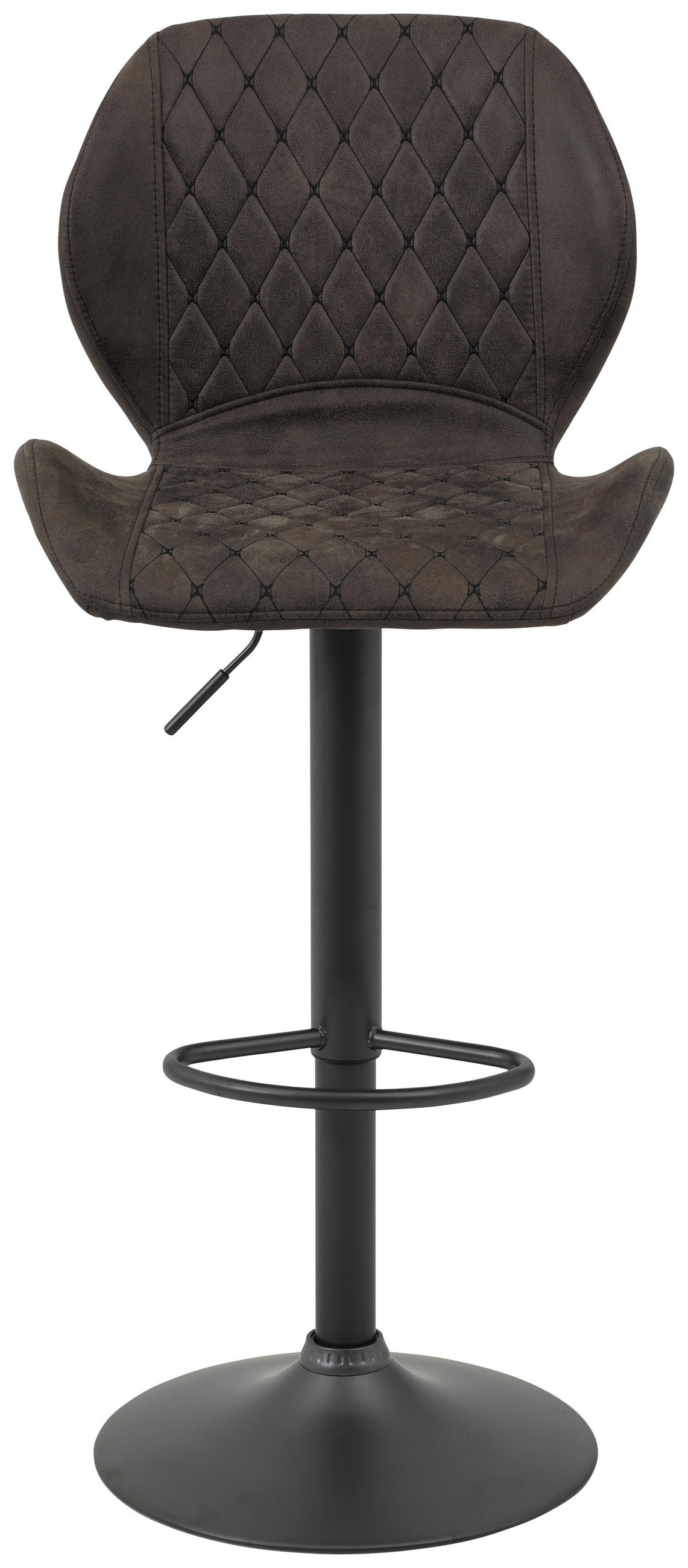 BAROVÁ ŽIDLE, hnědá - šedá/hnědá, Design, kov/textil (42/96-117/51cm) - Carryhome