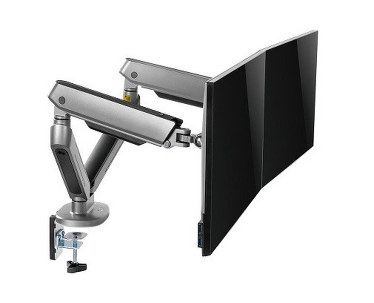 MONITOR-HALTERUNG Metall, Kunststoff Dunkelgrau  - Dunkelgrau, Design, Kunststoff/Metall (105/62,2/15,2cm) - Boxxx