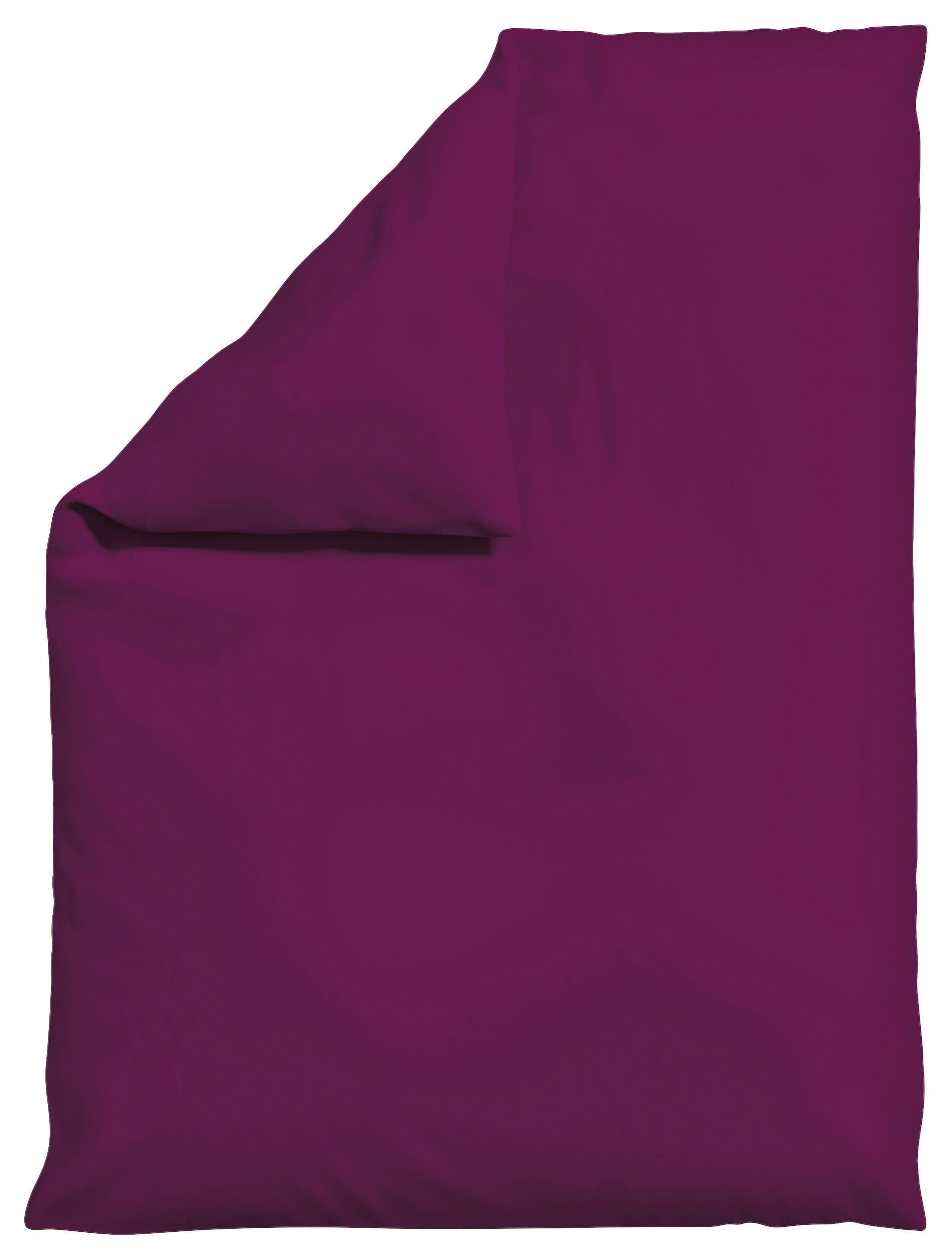 BETTDECKENBEZUG -teilig KNITTED JERSEY Jersey 155/220 cm  - Violett, Basics, Textil (155/220cm) - Schlafgut