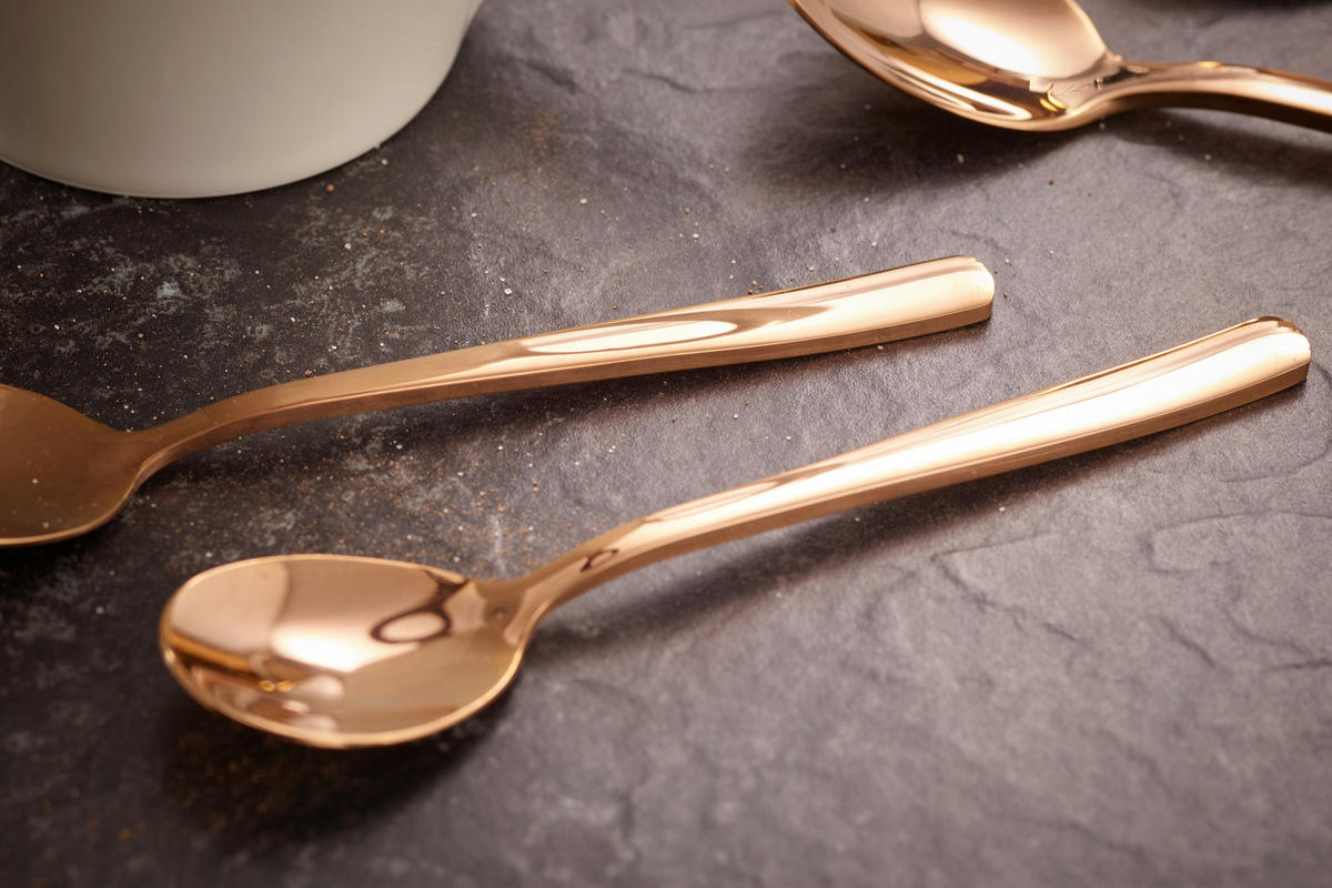 KAFFEESET 23-teilig  - Kupferfarben, Design, Metall (10,5cm) - Echtwerk