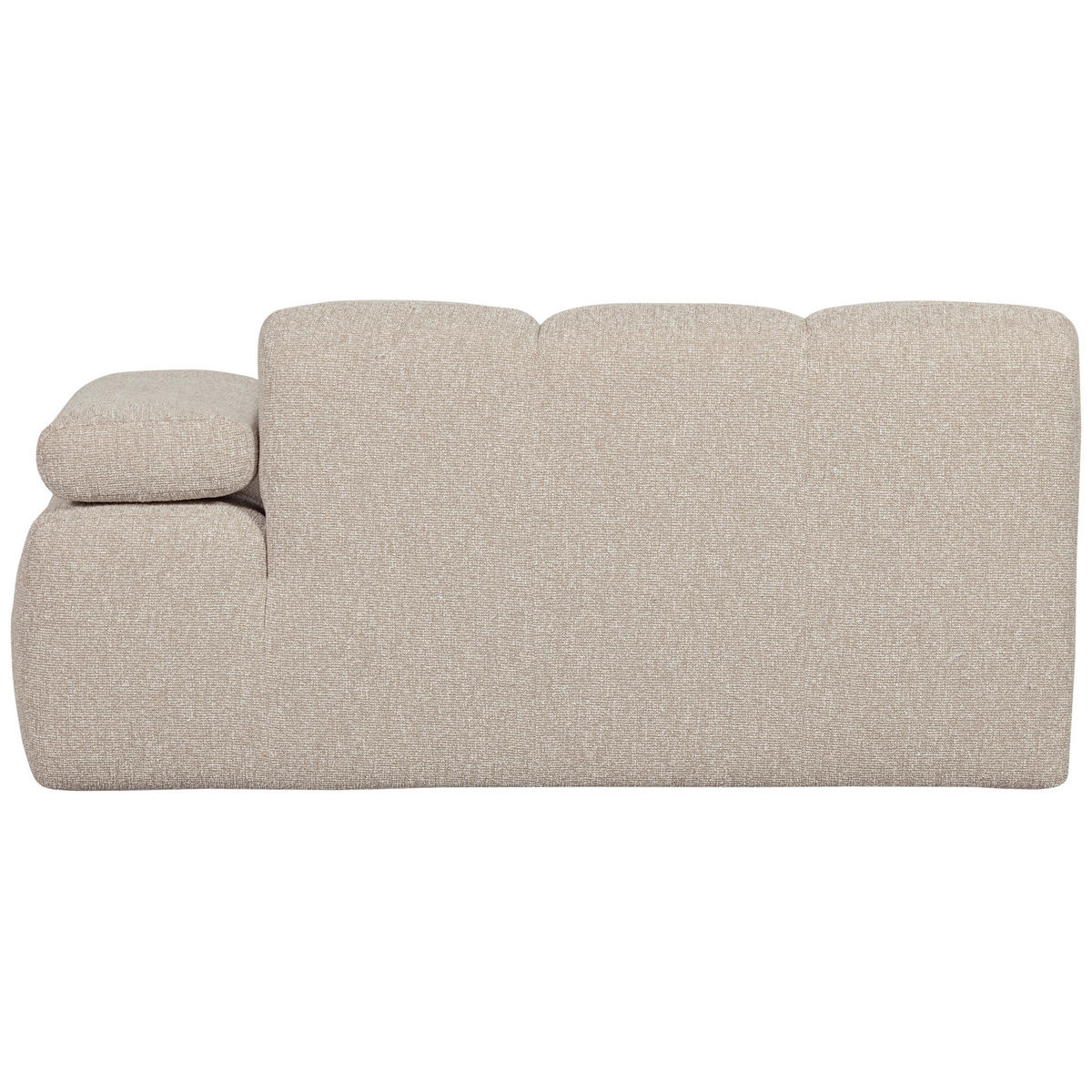 SOFAELEMENT Mojo in Bouclé Beige  - Beige/Schwarz, MODERN, Kunststoff/Textil (164/74/97cm) - Livetastic