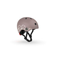KINDERHELM XXS-S  - Braun, Trend, Kunststoff/Textil (XXS-Snull) - Scoot and Ride