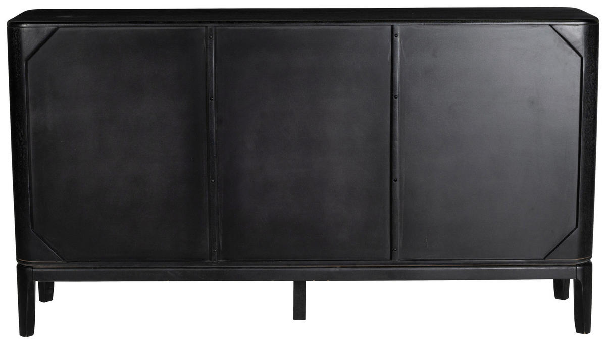 SIDEBOARD Naturfarben, Schwarz, Braun  160/87/40 cm  - Schwarz/Naturfarben, Design, Holz/Metall (160/87/40cm) - Ambia Home