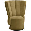 COCKTAILSESSEL in Velours Dunkelgelb  - Dunkelgelb/Schwarz, Design, Holz/Textil (92/113/70cm) - Emilio Belluti
