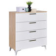 REGAL Eichefarben  - Eichefarben/Schwarz, KONVENTIONELL, Holzwerkstoff/Kunststoff (46/90/40cm) - Hom`in
