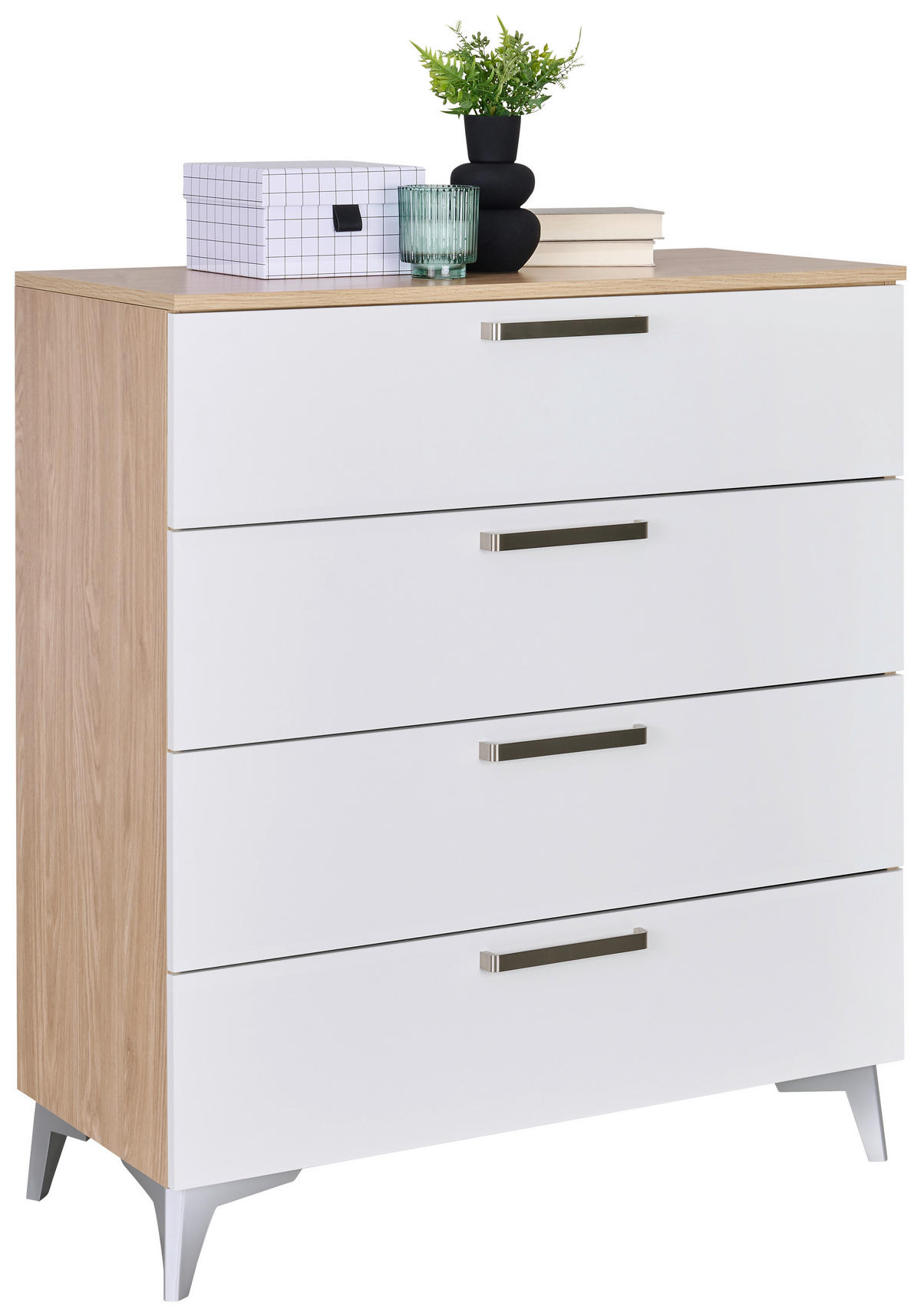 POLC 46/90/40 cm tölgyfa  - fekete/tölgyfa, Konventionell, műanyag/faalapú anyag (46/90/40cm) - Hom`in
