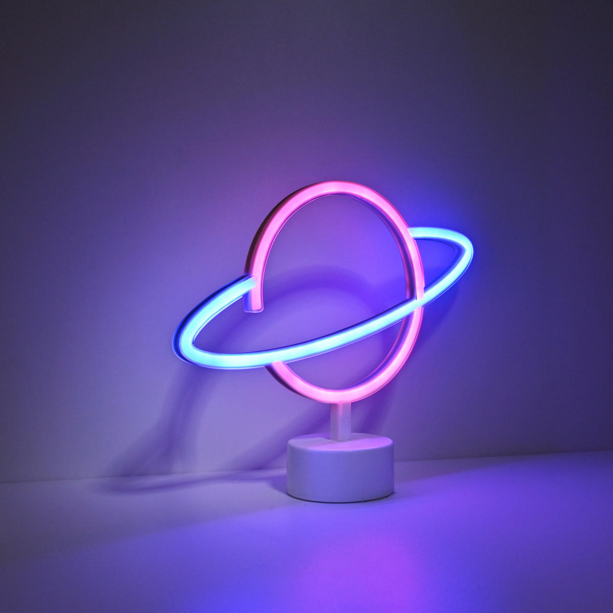 OKRASNA LED-SVETILKA   //// - srebrne barve/pink, Trend, umetna masa (30/8,5/24cm)
