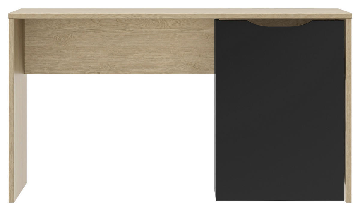 SCHREIBTISCH 136/60/114/75 cm  in Schwarz, Kastanienfarben  - Kastanienfarben/Schwarz, MODERN, Holzwerkstoff/Kunststoff (136/60/114/75cm) - MID.YOU