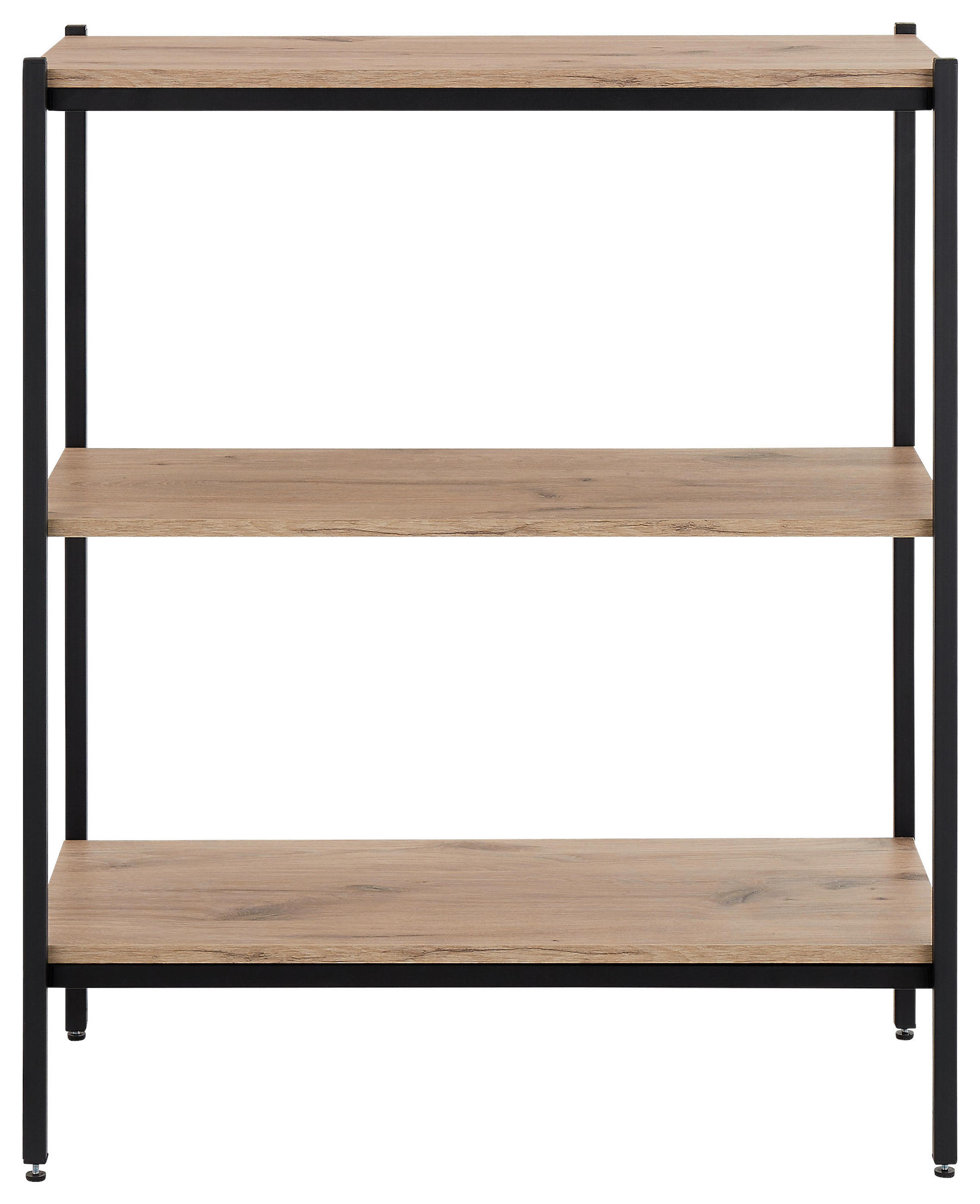 Thumbnail - Mid.you Standregal, Schwarz, Eiche, Holzwerkstoff, 3 Fächer, 80x95x40 cm, Made in Europe, Wohnzimmer, Regale, Bücherrega...