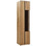 VITRINE in massiv Wildeiche, Balkeneiche Eichefarben - Eichefarben/Schwarz, MODERN, Glas/Holz (47/196/41cm) - Valnatura VITRINE in massiv Wildeiche, Balkeneiche Eichefarben - Eichefarben/Schwarz, MODERN, Glas/Holz (47/196/41cm) - Valnatura