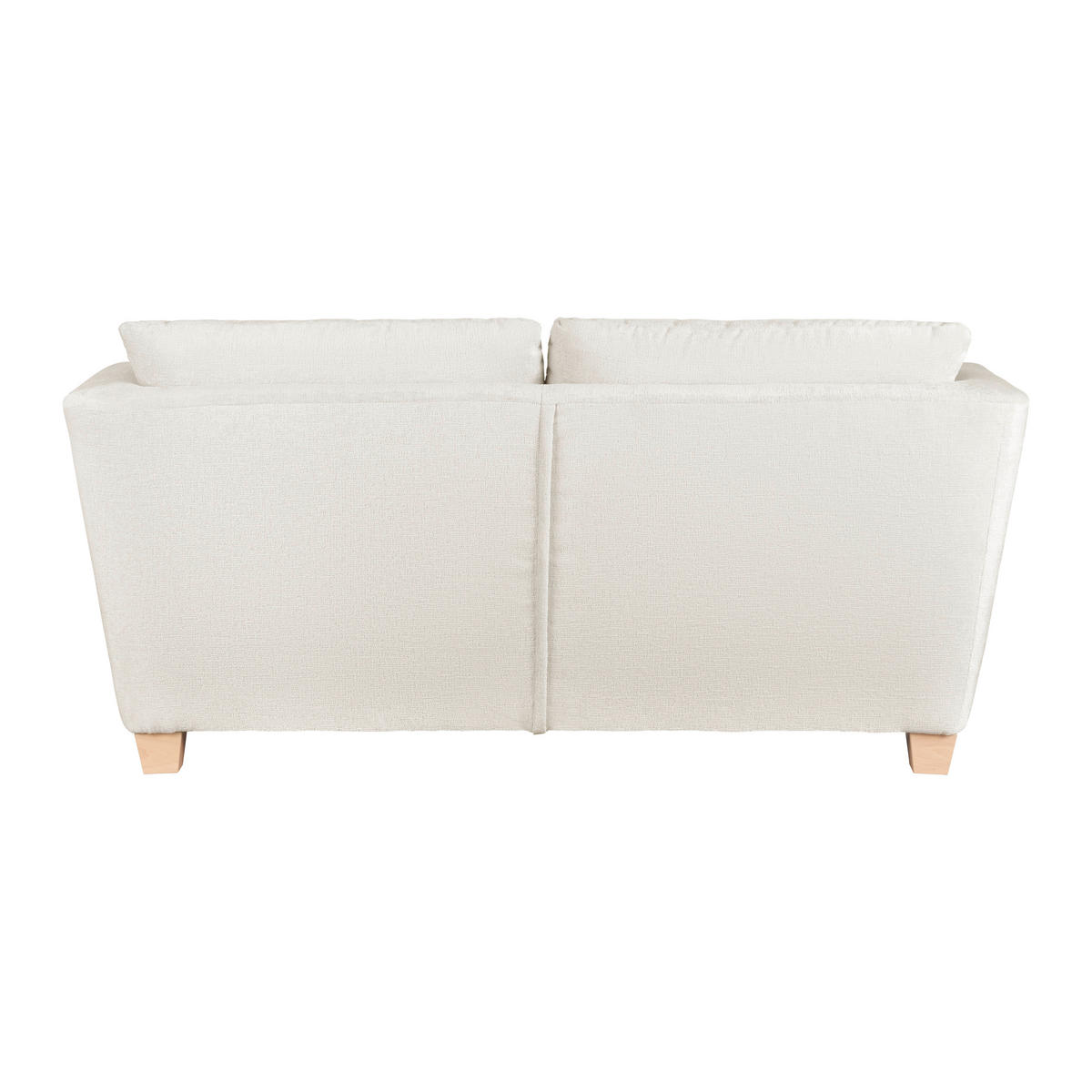 2-SITZER-SOFA in chenille beige  - beige/couleur écru, textile/bois (190/70-85/95cm) - MID.YOU