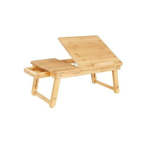 Boxxx STÔL NA NOTEBOOK, prírodná farba, svetlohnedá, 66-75/35/21-29 cm