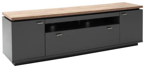 TV-ELEM 210/65/50 cm  - Wotan tölgy/szürke, Design, faalapú anyag/fém (210/65/50cm) - Stylife