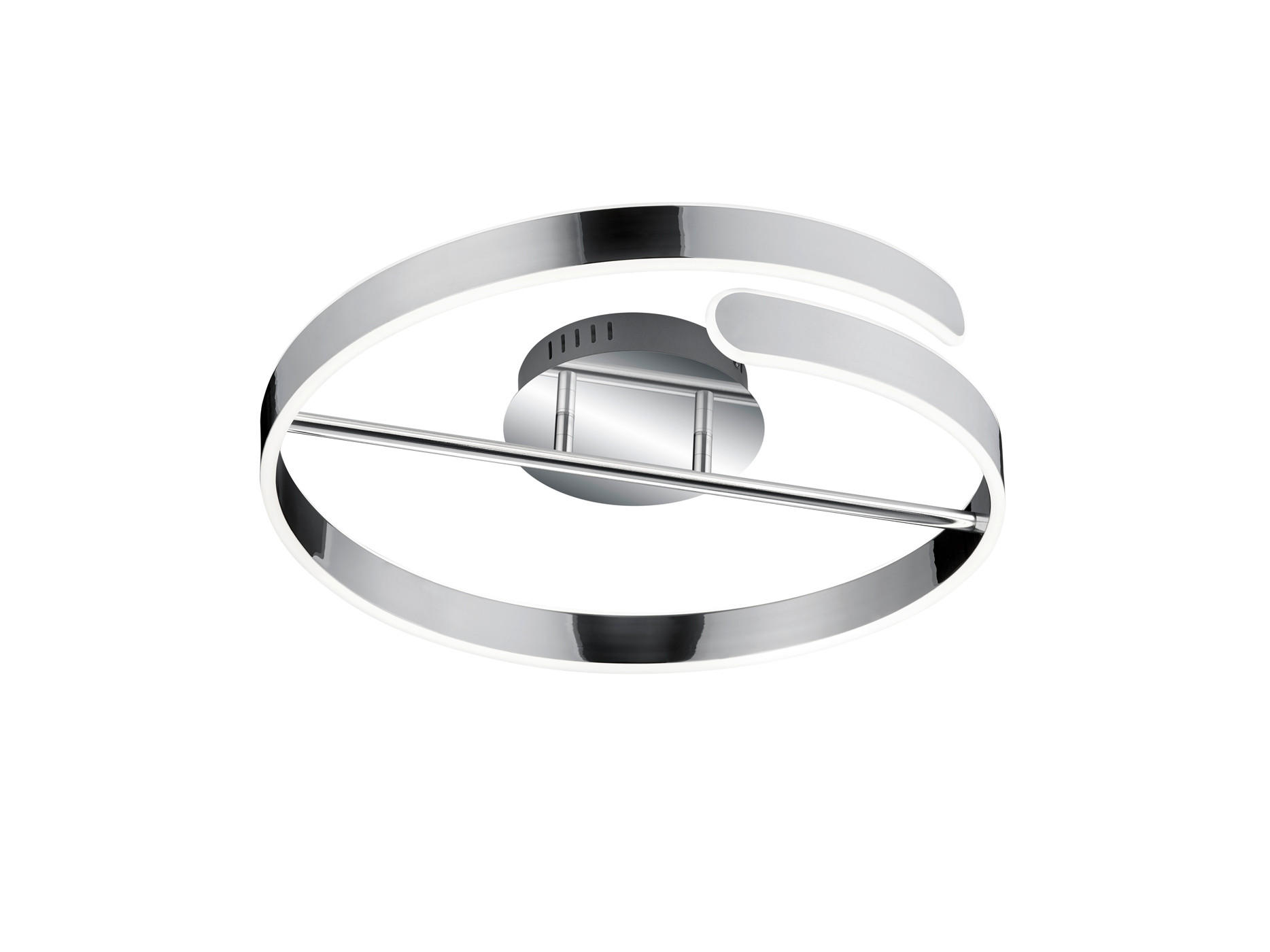 LED-DECKENLEUCHTE Parma 50/13,5 cm   - Chromfarben, Design, Metall (50/13,5cm)