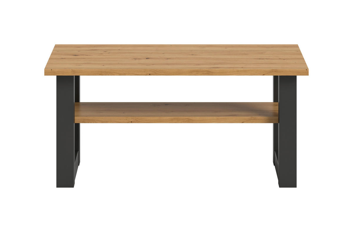 COUCHTISCH in Holzwerkstoff  - Eiche Artisan/Grau, Design, Holzwerkstoff (90/42/50cm) - Livetastic