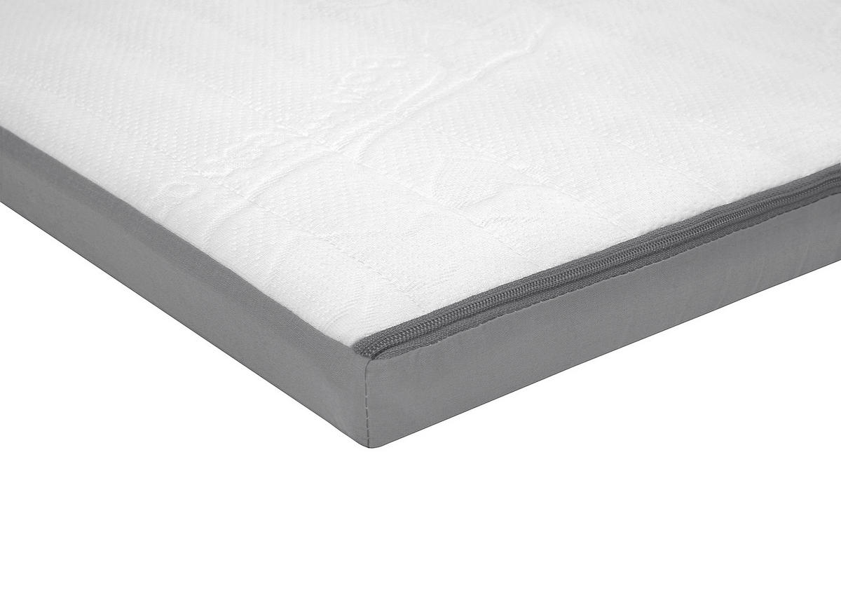 REISEBETTMATRATZE  120/60/5 cm  - Weiß/Grau, Basics, Textil (120/60/5cm) - Zöllner